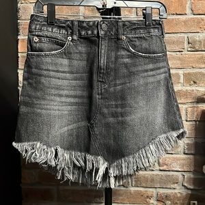 Free people / We The Free Bailey Fringe Hem Denim Mini